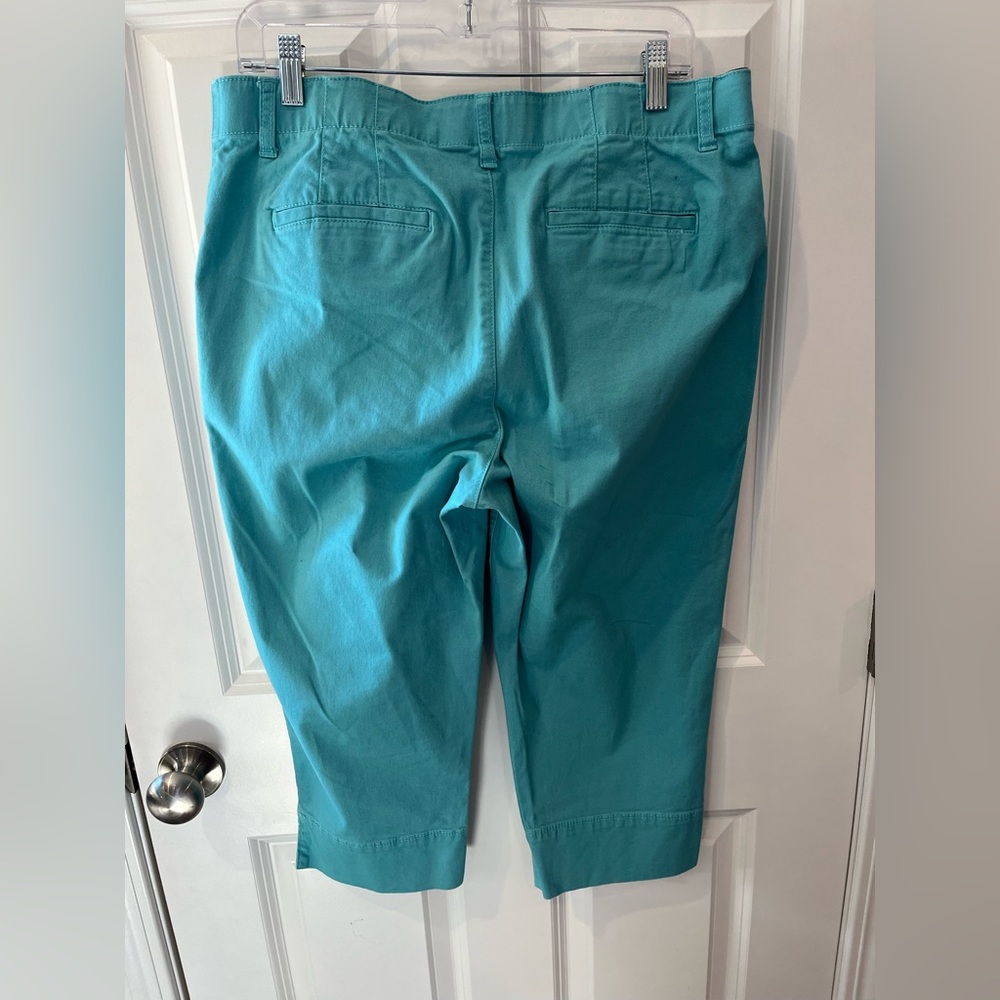 Gloria Vanderbilt Turquoise Capri Size 12 - Picture 5 of 5